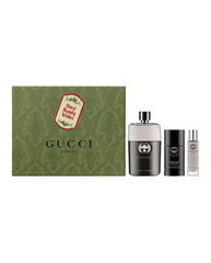 Gucci Guilty Pour Homme 90ml EDT Geschenkset + 15ml Mini EDT Spray + 75ml Deo Stick