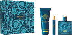 Versace Eros 100ml Parfum + Mini da 10ml + 150ml Gel Doccia Set Regalo Uomo