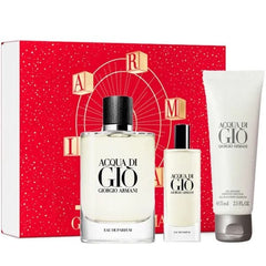 Giorgio Armani Acqua Di Gio 125ml EDP + 75ml Duschgel + 15ml Mini für Herren Geschenkset