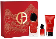 Giorgio Armani Si Passione 50ml EDP + 7ml EDP + 50ml Body Lotion für Damen Geschenkset
