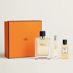 Hermes Terre d'Hermes 100ml EDT + 40ml Gel Doccia + Mini EDT da 15ml Set Regalo Uomo