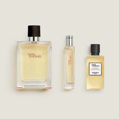 Hermes Terre d'Hermes 100ml EDT + 40ml Gel Doccia + Mini EDT da 15ml Set Regalo Uomo