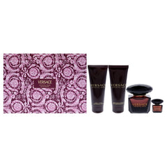 Versace Crystal Noir Geschenkset 90ml EDP + 100ml Duschgel + 100ml Bodylotion + Mini