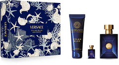 Versace Dylan Blue 100ml EDT Spray + 150ml Duschgel + 5ml Mini für Herren Geschenkset