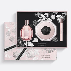 Viktor & Rolf Flowerbomb 100ml EDP + 10ml EDP Mini + 200ml Körpercreme für Damen Geschenkset
