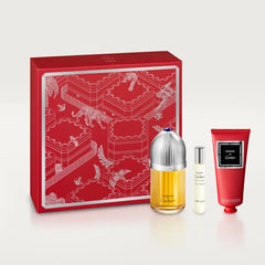 Cartier Pasha 100ml Parfum + 10ml EDT Mini + 100ml Duschgel GESCHENKSET für Herren