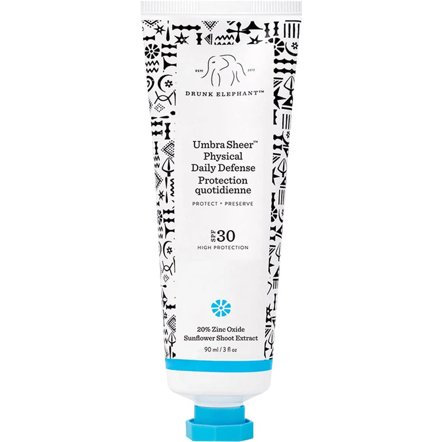 Protection quotidienne physique légère Umbra Sheer SPF 30 de Drunk Elephant
