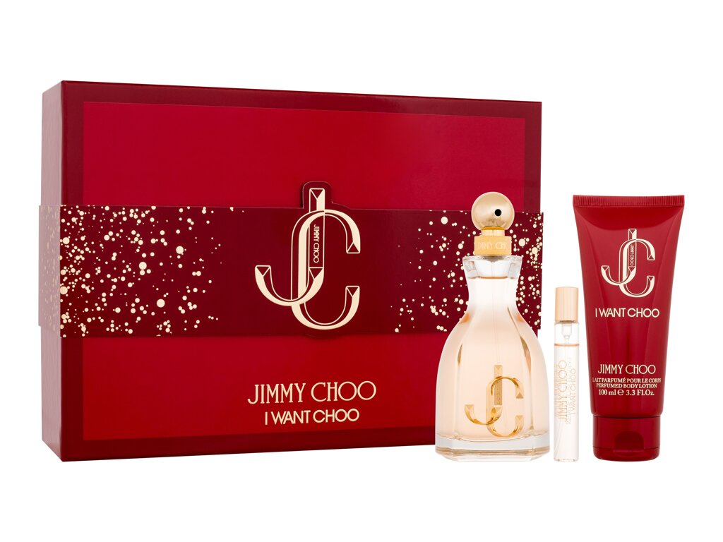 Jimmy Choo I Want Choo 100ml EDP + 100ml Lozione Corpo + 7.5ml EDP Set Regalo Donna