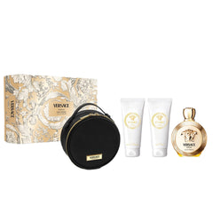 Versace Eros Pour Femme 100ml EDP + 100ml Body Lotion + 100ml Shower Gel for Women Gift Set