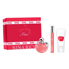 Nina Ricci Nina 50ml EDT + 10ml Roll On + 75ml Lozione Corpo Set Regalo per Donna