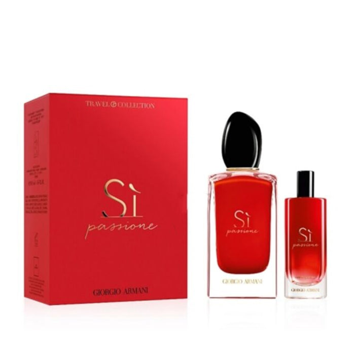 Giorgio Armani Armani Si Passione Coffret Eau de Parfum 100 ml + Mini Eau de Parfum 15 ml pour Femme