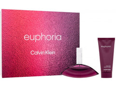 Calvin Klein Euphoria 100ml EDP + 100ml Lozione Corpo Set Regalo per Donna