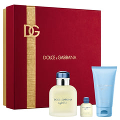 Dolce &amp; Gabbana Light Blue Pour Homme 75 ml EDT + 50 ml Gel de ducha + Mini set de regalo para hombre 