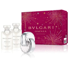 BULGARI Omnia Crystalline Coffret Cadeau pour Femme Eau de Toilette 40ml + Lait Corps 40ml x2