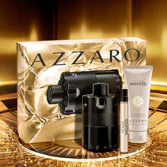 Coffret Cadeau Azzaro The Most Wanted Intense Eau de Parfum 100 ml + Eau de Parfum 10 ml + Shampooing 75 ml pour Homme