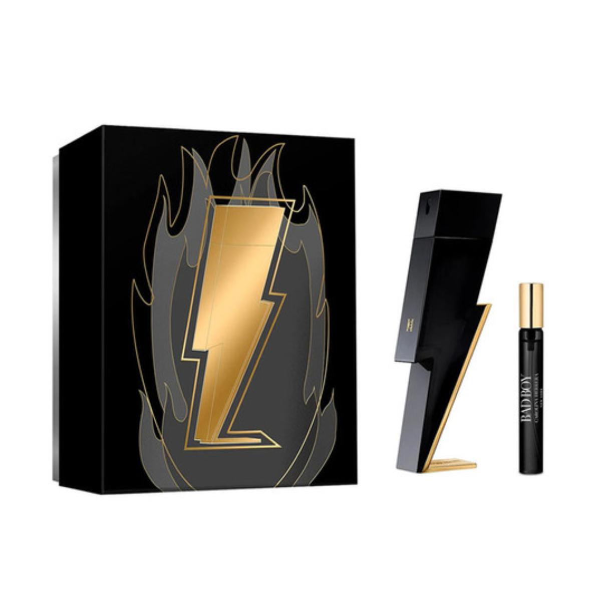 Carolina Herrera Bad Boy 100ml EDT + Mini 10ml für Herren Geschenkset