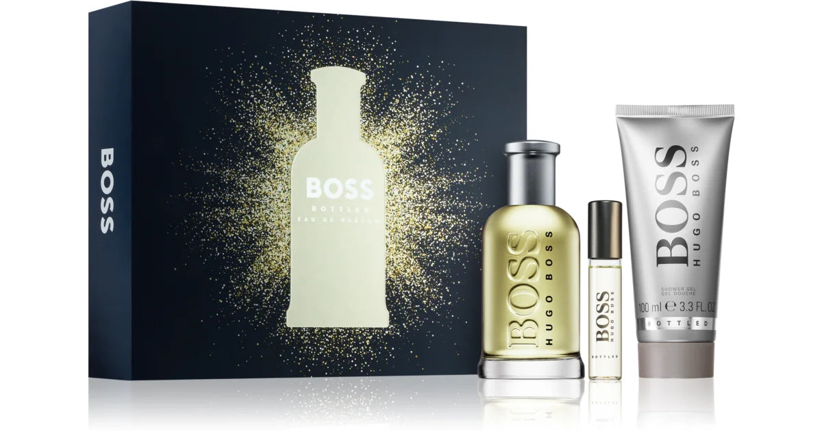 Hugo Boss Bottled 100ml EDT + 100ml Duschgel + 10ml Mini für Herren Geschenkset