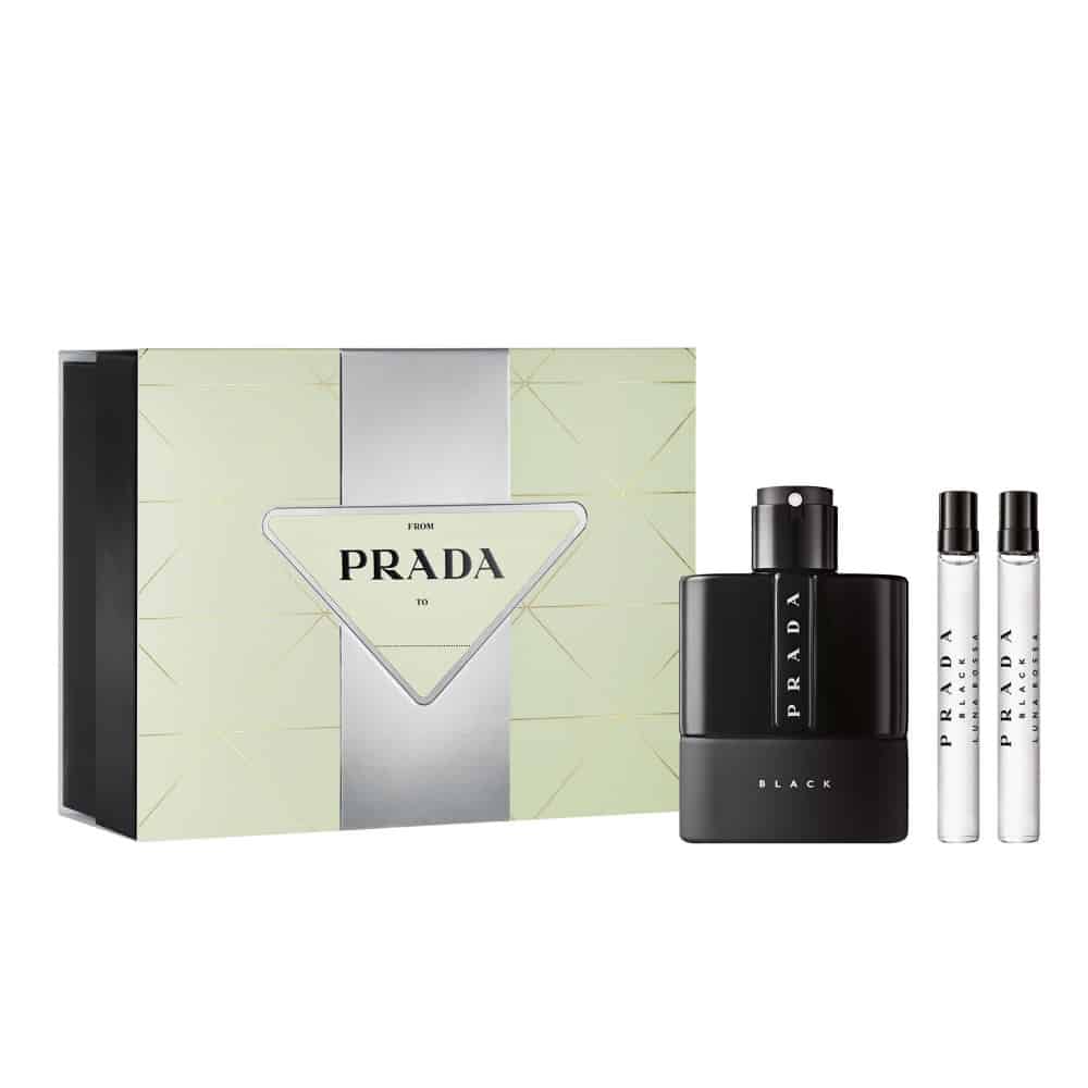 Set de regalo Prada Luna Rossa Black 100 ml EDP + Mini 2 piezas de 10 ml