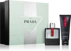 Set de regalo Prada Luna Rossa Carbon 50 ml EDT + 75 ml Gel de ducha