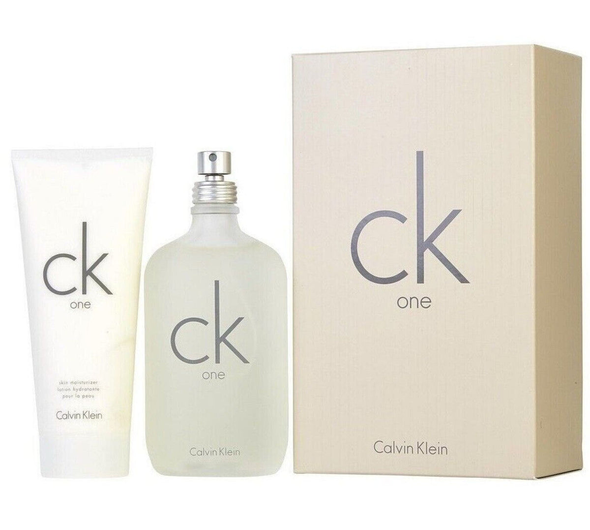Coffret Calvin Klein CK One Eau de Toilette 200ml + Lait Corps 200ml Mixte