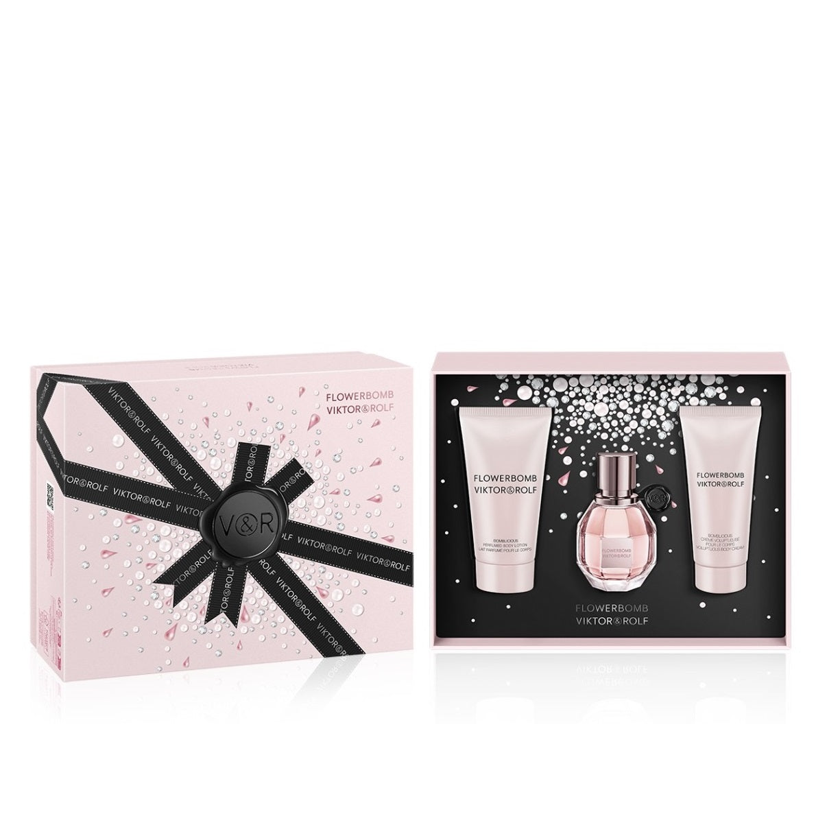 Viktor & Rolf Flowerbomb Coffret Cadeau Femme 30ml EDP + 50ml Gel Douche + 40ml Crème Corps