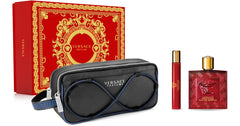 Versace Eros Flame 100ml EDP + 10ml Mini + Tasche für Herren Geschenkset