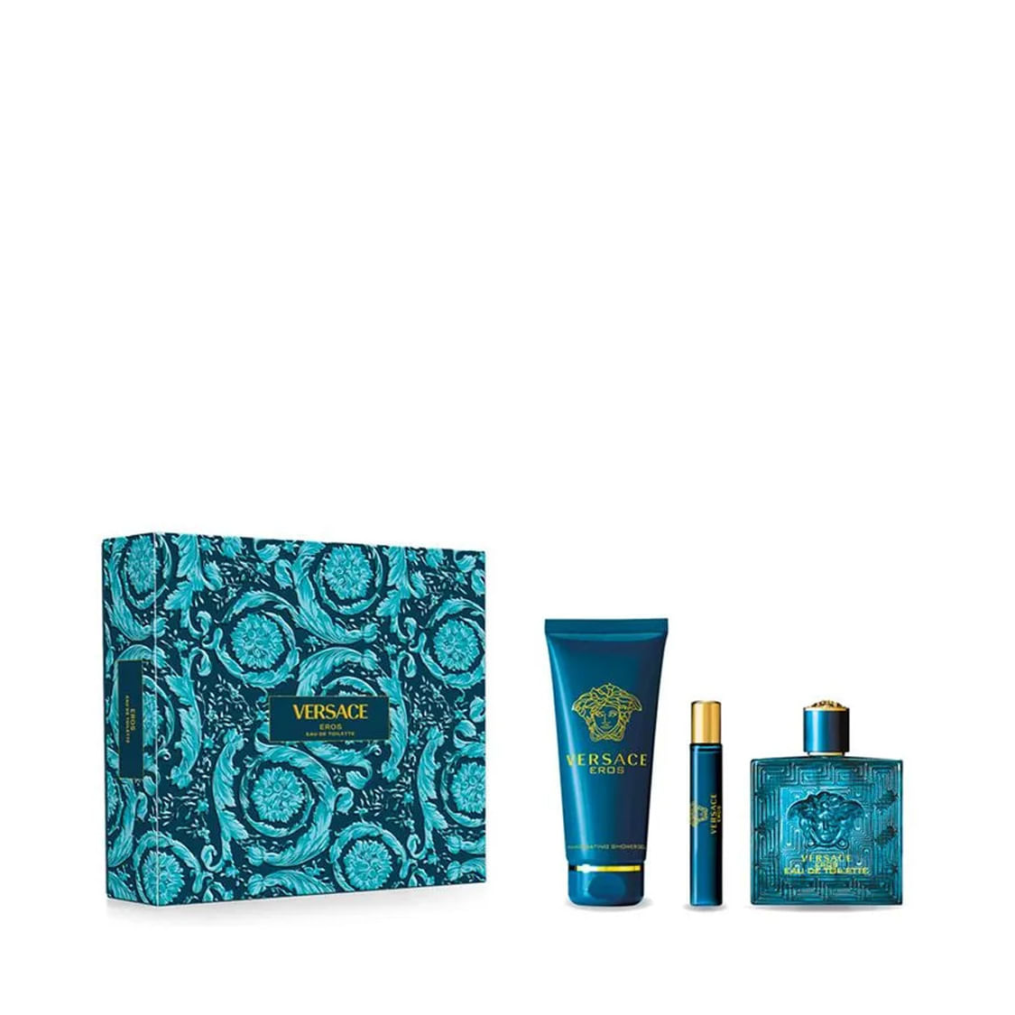 Set de regalo Versace Eros 100 ml EDT para hombre + Gel de ducha 150 ml + Mini