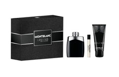 Set de regalo Mont Blanc Legend para hombre: EDT 100 ml, gel de ducha 100 ml y mini perfume de 7,5 ml.