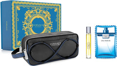 Versace Man Eau Fraîche 100ml EDT Geschenkset + 10ml Mini + Kulturtasche