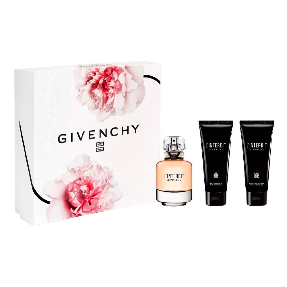 Givenchy L'interdit Set Regalo 80ml EDP + 75ml Lozione Corpo + 75ml Gel Doccia