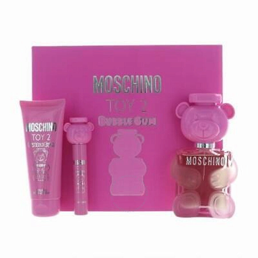 MOSCHINO TOY 2 Bubble Gum 100ml EDT + 100ml Körperlotion + Mini für Damen Geschenkset