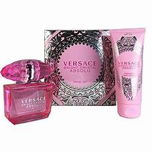 Coffret Cadeau Versace Bright Crystal Absolu 50ml EDP pour Femme + Lait Corporel 100ml