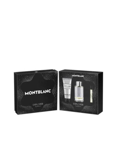 Mont Blanc Explorer Platinum Set Regalo 100ml EDP + Gel Doccia 100ml + Mini