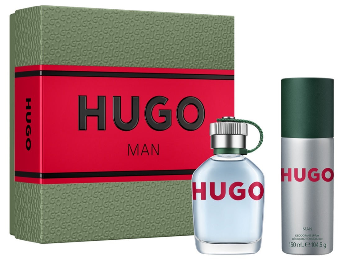 Estuche de regalo Hugo Boss Man EDT 75 ml + Desodorante 150 ml para hombre