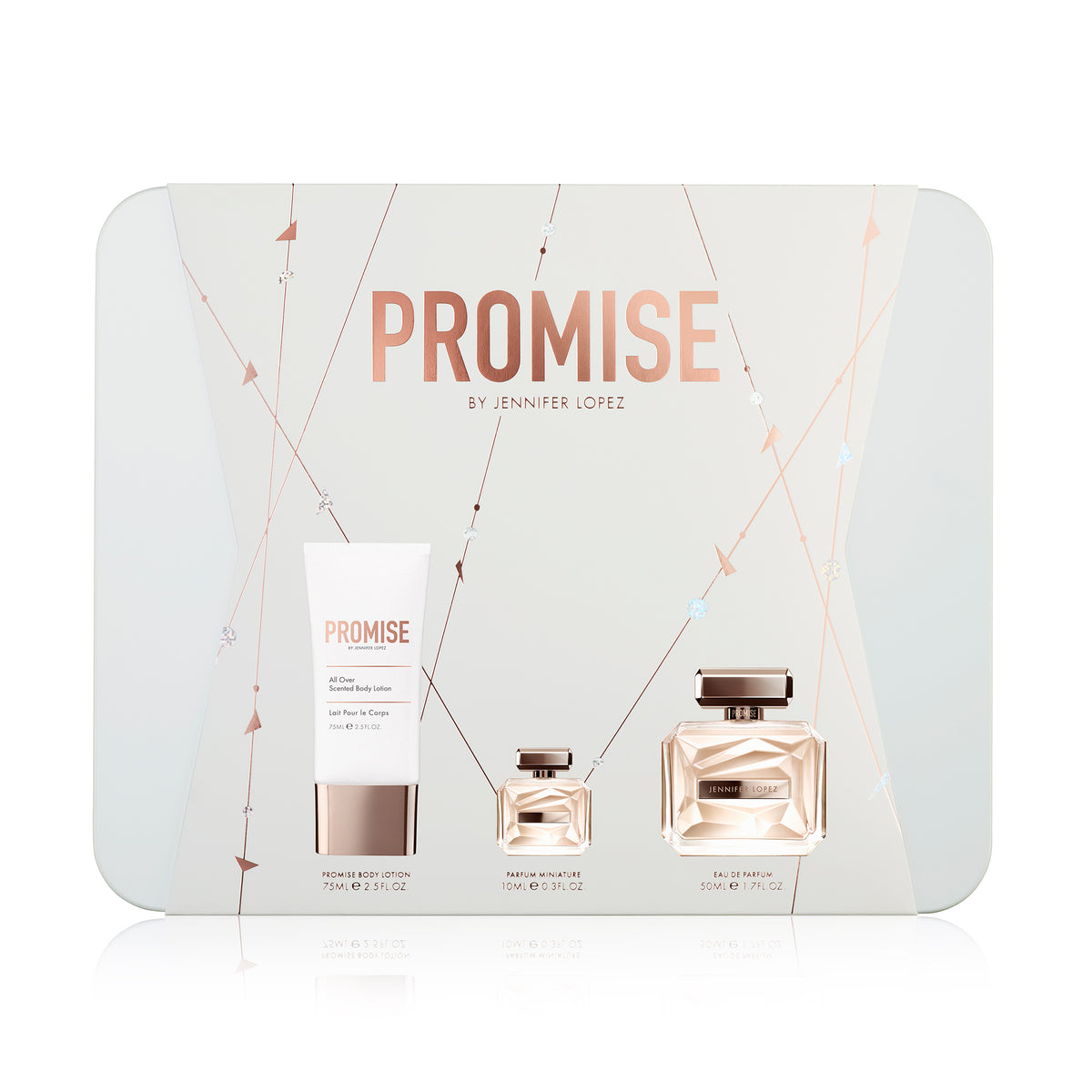 Set de regalo Jennifer Lopez Promise EDP 50 ml + Loción corporal 75 ml + Mini 10 ml