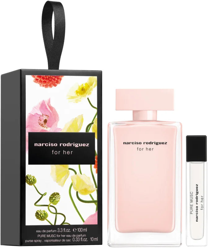 Narciso Rodriguez For Her Geschenkset 100ml EDP + 10ml Mini Pure Musc