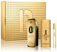Set Regalo Paco Rabanne One Million Golden Oud 100ml Parfum Intenso + 150ml Deodorante + 10ml EDP per Uomo