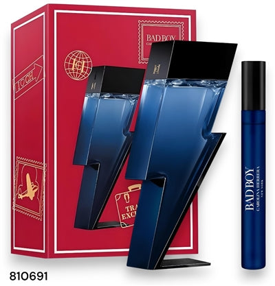 Carolina Herrera Bad Boy Cobalt 100ml EDP + 10ml EDP Set Regalo Uomo