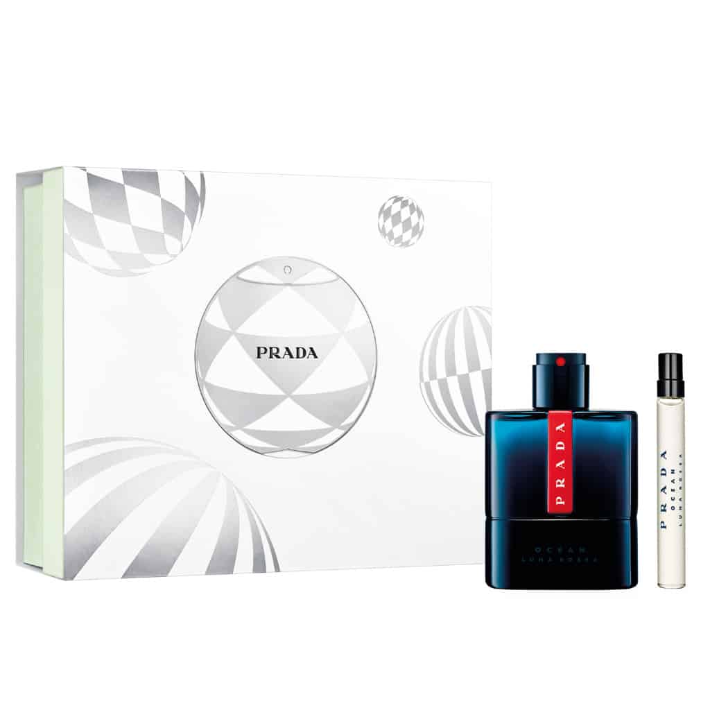 Set de regalo Prada Luna Rossa Ocean 100 ml EDT + Mini EDT 10 ml para hombre