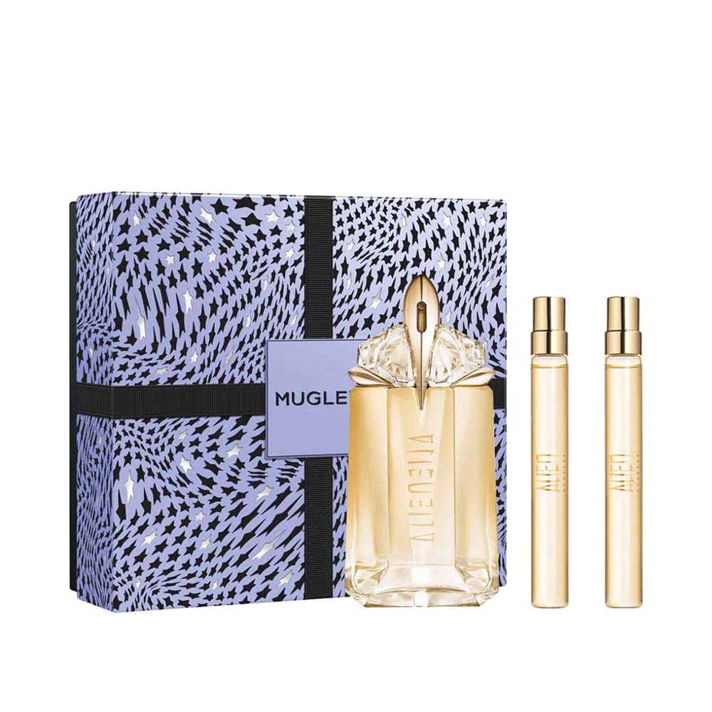 Set de regalo Mugler Alien Goddess para mujer 60 ml EDP + 2 mini perfumes