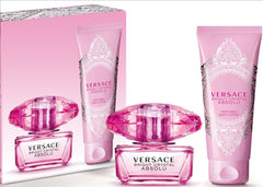Versace Bright Crystal Absolu 90ml EDP + 100ml Lozione Corpo Set Regalo per Donna