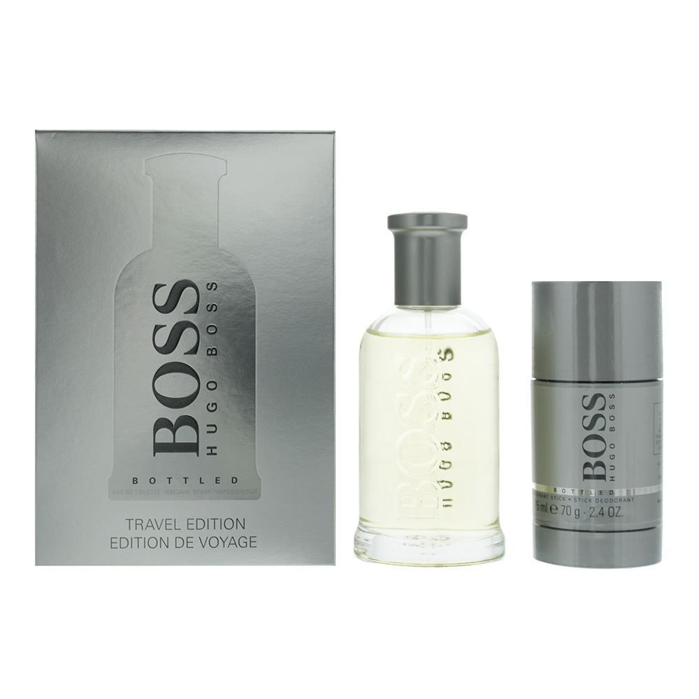 Hugo Boss Bottled 100ml EDT + 75ml Deo Stick Set Regalo per Uomo