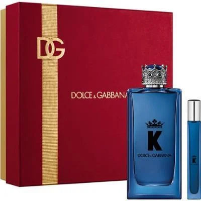 Dolce & Gabbana K Eau de Parfum 200 ml + Vaporisateur de voyage 10 ml pour homme – Coffret cadeau