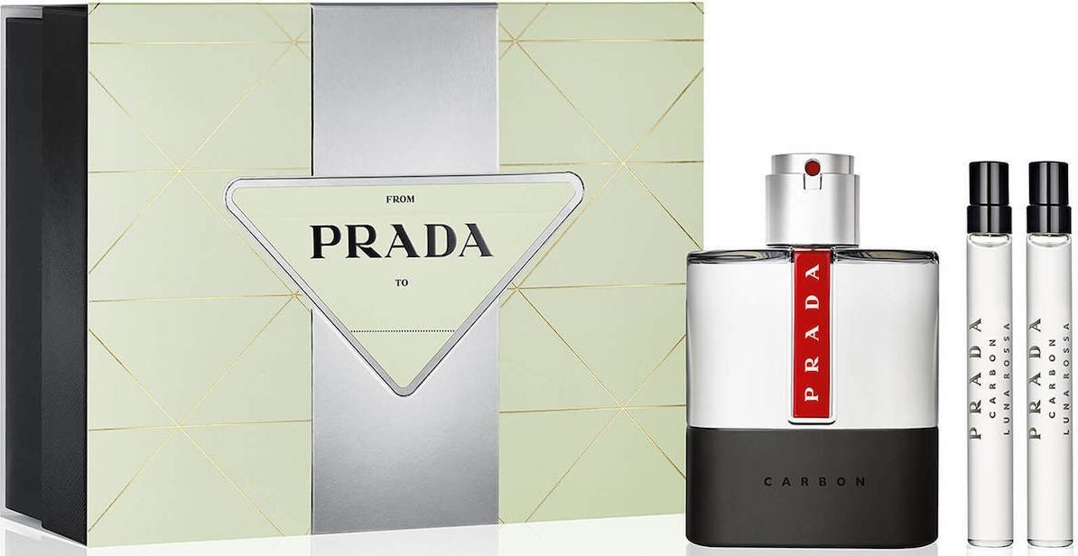 Set de regalo Prada Luna Rossa Carbon 100 ml EDT + Mini 2 piezas de 10 ml