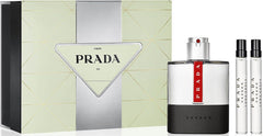 Set de regalo Prada Luna Rossa Carbon 100 ml EDT + Mini 2 piezas de 10 ml