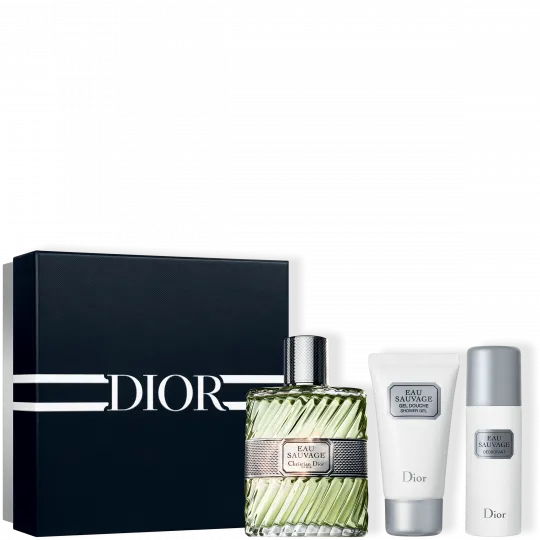 Dior Eau Sauvage 100ml EDT + 50ml Gel Doccia + 50ml Spray Deodorante Set Regalo per Uomo