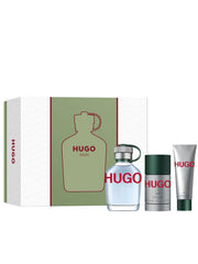 Set regalo Hugo Boss Green Man 125ml EDT + 75ml deodorante stick + 50ml gel doccia per uomo