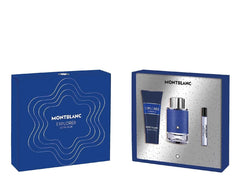 Set de regalo Montblanc Explorer Ultra Blue 100 ml EDP + 7,5 ml EDP Mini + 100 ml Gel de ducha para hombre