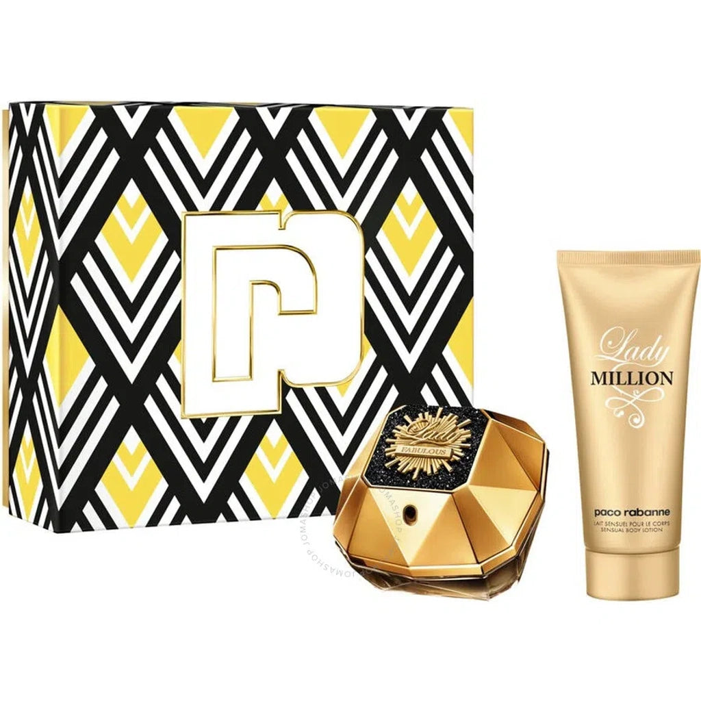 Set regalo Paco Rabanne Lady Million Fabulous 80ml EDP + 100ml Lozione Corpo per donna