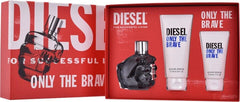 Coffret Cadeau Diesel Only The Brave 75ml EDT + Gel Douche 100ml + Gel Douche 50ml pour Homme